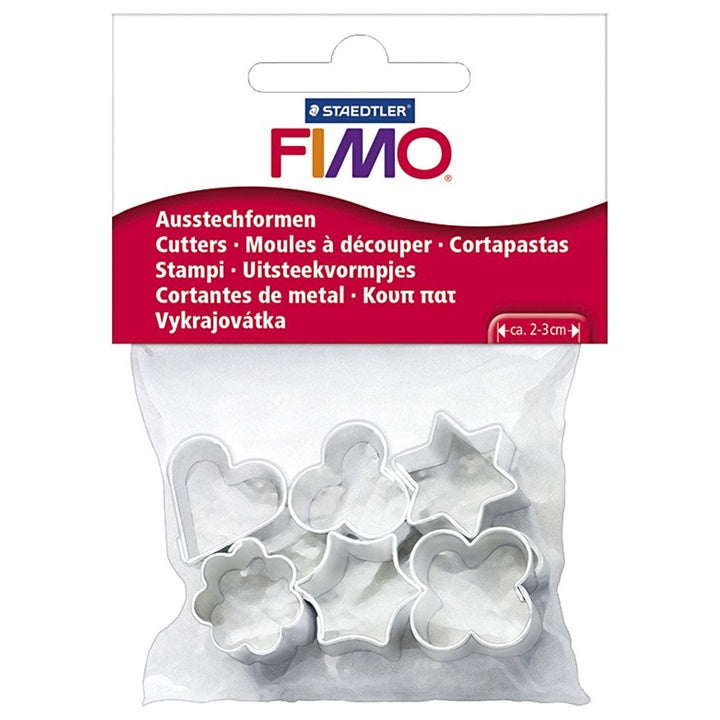 Metalowe foremki do wyciskania FIMO - 6 szt | Artmie