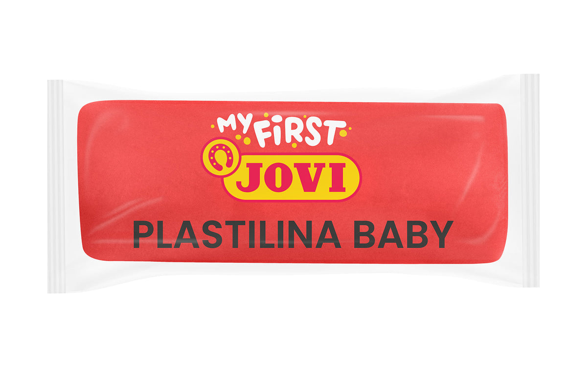 Miękka naturalna plastelina JOVI My First 38 g - czerwona