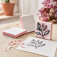Miękki gumowy blok do rzeźbienia pieczątek 5 x 5 cm