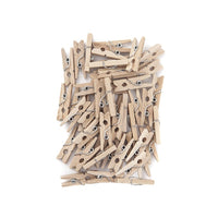 Mini drewniane spinacze do bielizny, 2,5 cm - zestaw 40 sztuk | Artmie