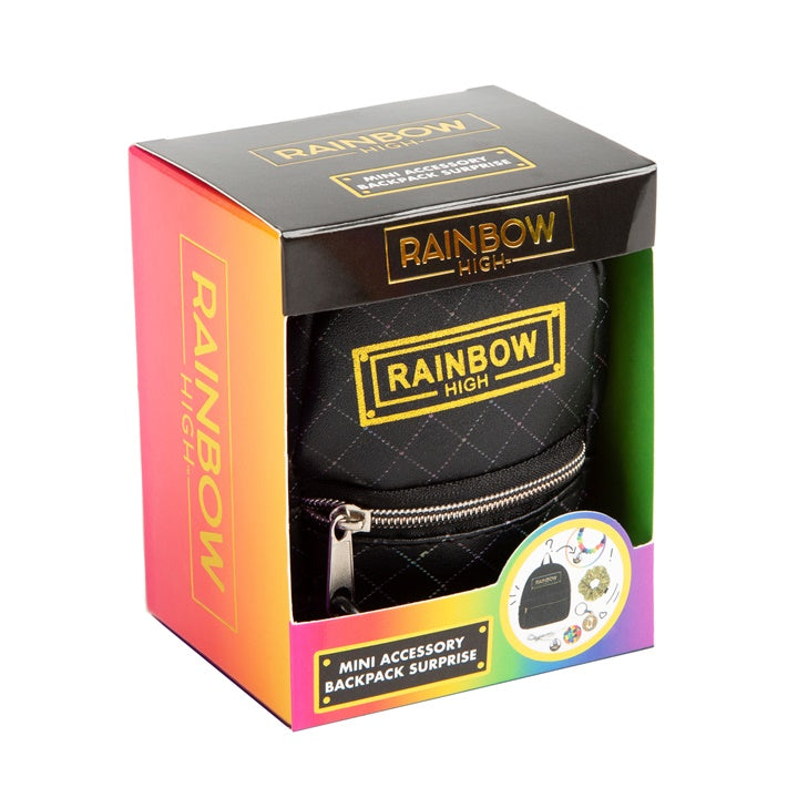 Mini plecak z akcesoriami RAINBOW HIGH czarny | Artmie