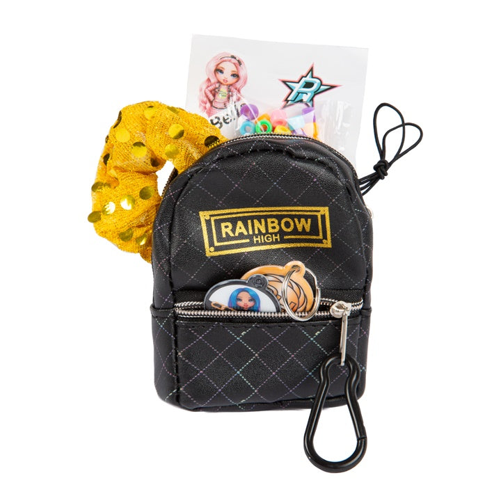 Mini plecak z akcesoriami RAINBOW HIGH czarny | Artmie