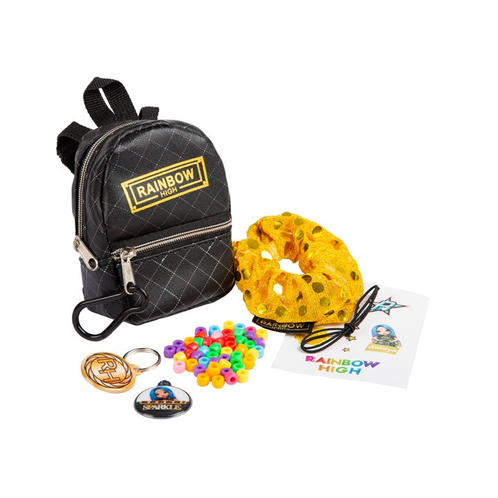 Mini plecak z akcesoriami RAINBOW HIGH czarny | Artmie