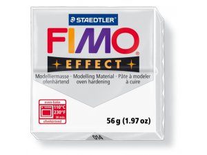 Masa plastyczna FIMO Effect termoutwardzalna - 56 g – 014 - Biel transparentna