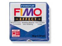 Masa plastyczna FIMO Effect termoutwardzalna - 56 g – 302 - Niebieska Brokatowa