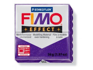 Masa plastyczna FIMO Effect termoutwardzalna - 56 g – 602 - Fioletowa Brokatowa