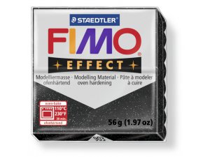 Masa plastyczna FIMO Effect termoutwardzalna - 56 g – 903 - Czarny gwiezdny pył