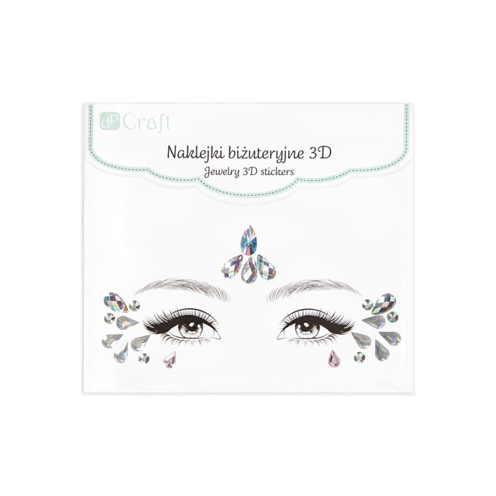 Naklejki 3D z klejnotami na twarz | Artmie