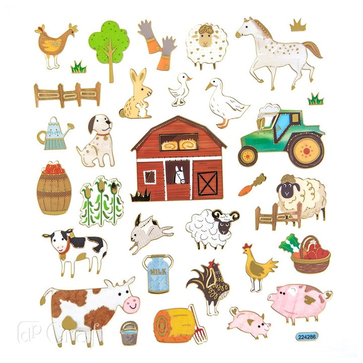 Naklejki z brokatową farmą | Artmie