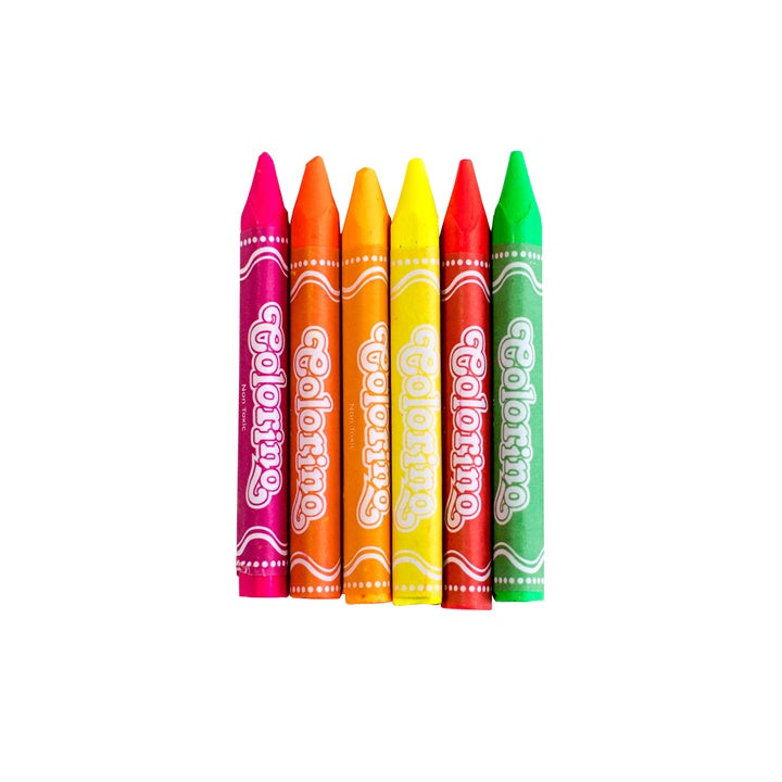 Neonowe kredki woskowe Colorino 6 szt. | Artmie