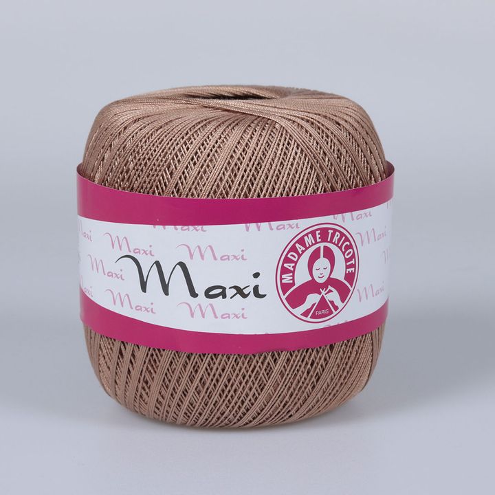 Nić koronkowa Madame Tricote Paris Maxi 100 g – 4103 brązowa
