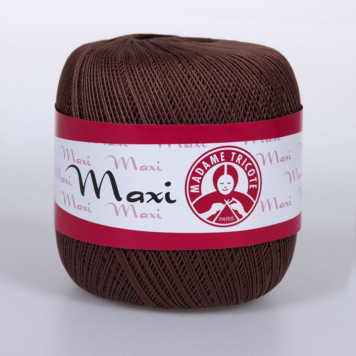Nić koronkowa Madame Tricote Paris Maxi 100 g – 4655 brązowa