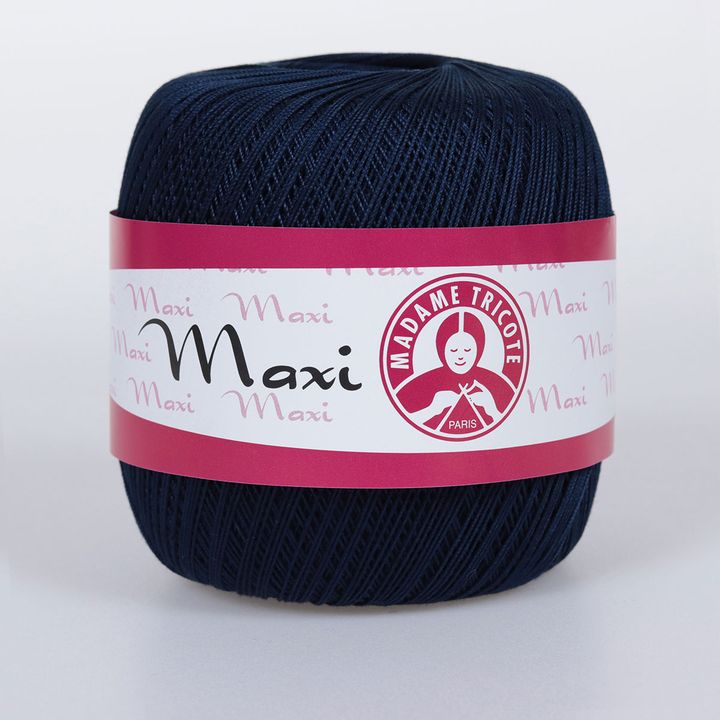 Nić koronkowa Madame Tricote Paris Maxi 100 g – 4909 granatowa