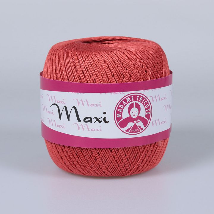 Nić koronkowa Madame Tricote Paris Maxi 100 g – 4910 pomarańczowa
