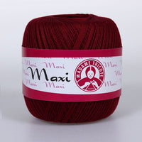 Nić koronkowa Madame Tricote Paris Maxi 100 g – 5322 bordowa