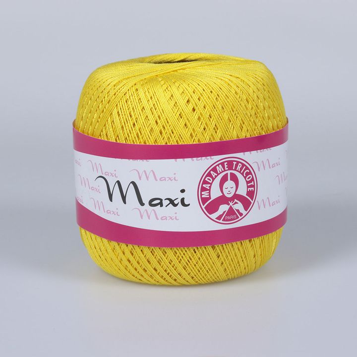 Nić koronkowa Madame Tricote Paris Maxi 100 g – 5530 żółta