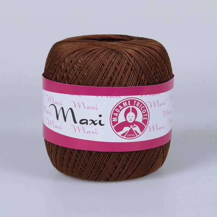 Nić koronkowa Madame Tricote Paris Maxi 100 g – 5541 brązowa