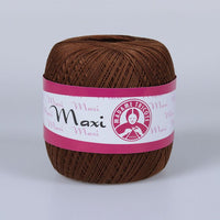 Nić koronkowa Madame Tricote Paris Maxi 100 g – 5541 brązowa