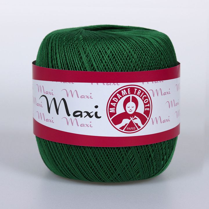 Nić koronkowa Madame Tricote Paris Maxi 100 g – 5542 szmaragdowozielona