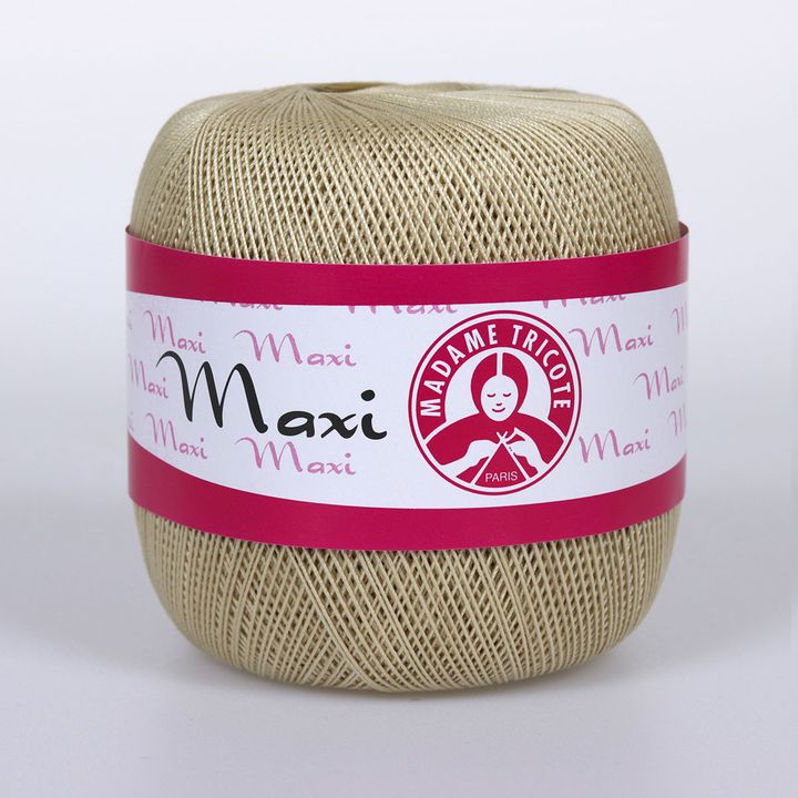 Nić koronkowa Madame Tricote Paris Maxi 100 g – 6300 beżowa
