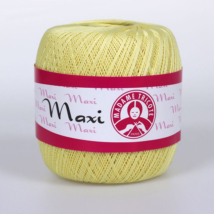 Nić koronkowa Madame Tricote Paris Maxi 100 g – 6303 żółta