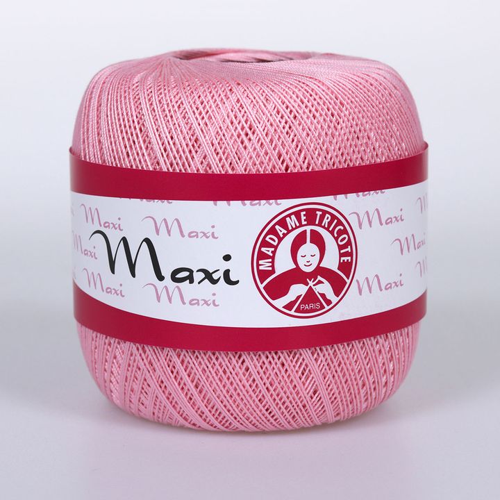 Nić koronkowa Madame Tricote Paris Maxi 100 g – 6313 różowobiała