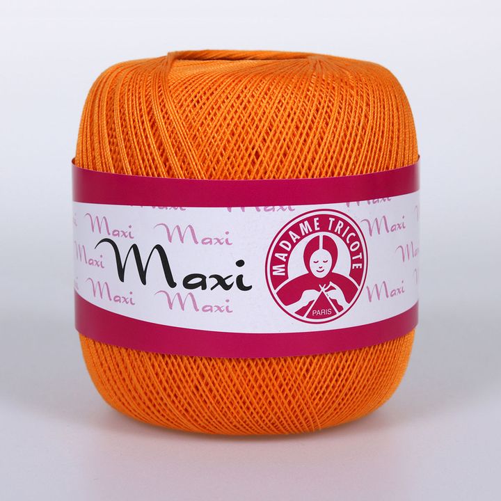 Nić koronkowa Madame Tricote Paris Maxi 100 g – 6350 pomarańczowa
