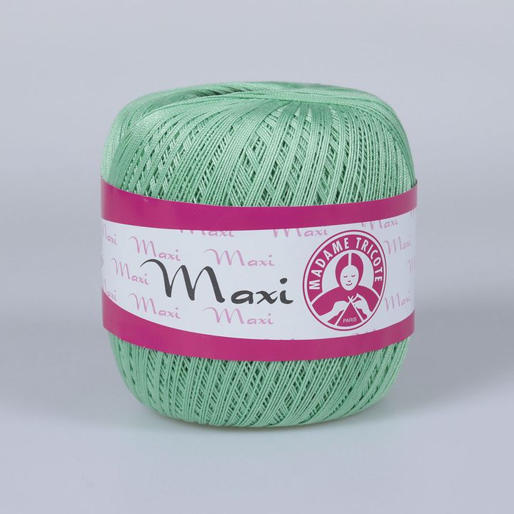 Nić koronkowa Madame Tricote Paris Maxi 100 g – 6361 pastelowa zielona