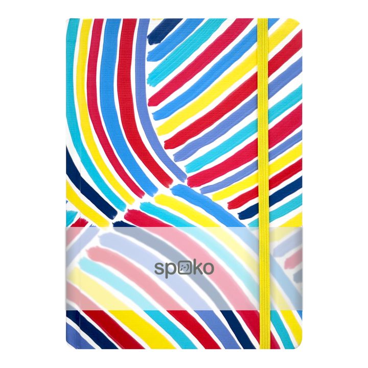 Notatnik w linie Spoko A5 - Blue Brush | Artmie
