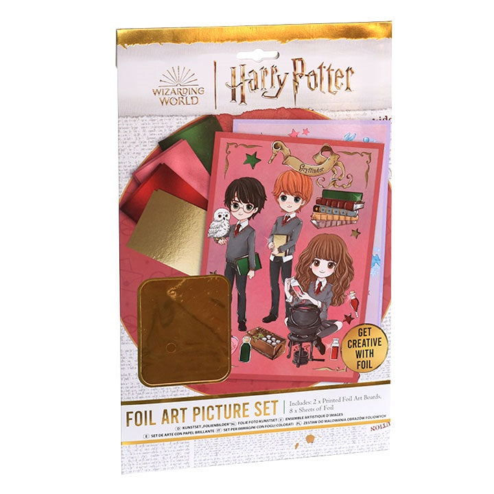 Obrazki Harry Potter ze złotą folią - kreatywny zestaw | Artmie