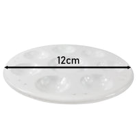 Okrągła paleta malarska 12 cm | biała Phoenix