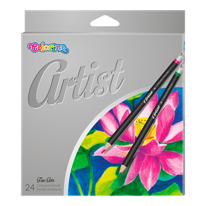 Okrągłe kredki Colorino Artist 24 szt. | Artmie