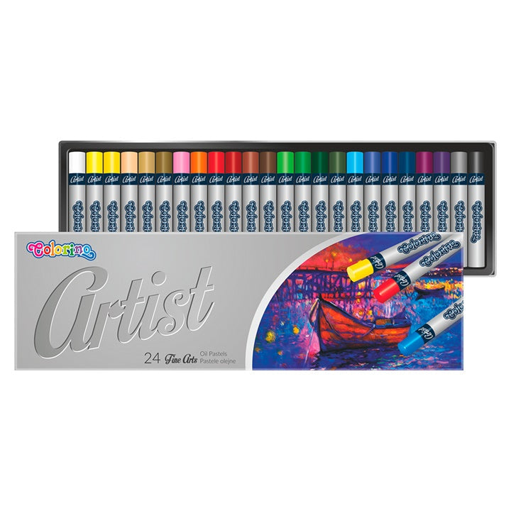 Okrągłe pastele olejne Colorino Artist 24 szt. | Artmie