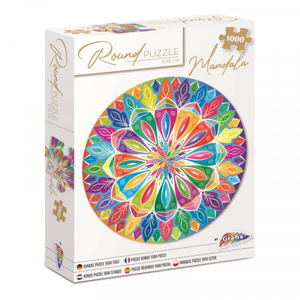 Okrągłe puzzle Mandala 68 cm / 1000 szt. | Artmie