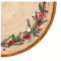 Okrągłe serwetki do decoupage Wieniec świąteczny - 1 szt. | Artmie