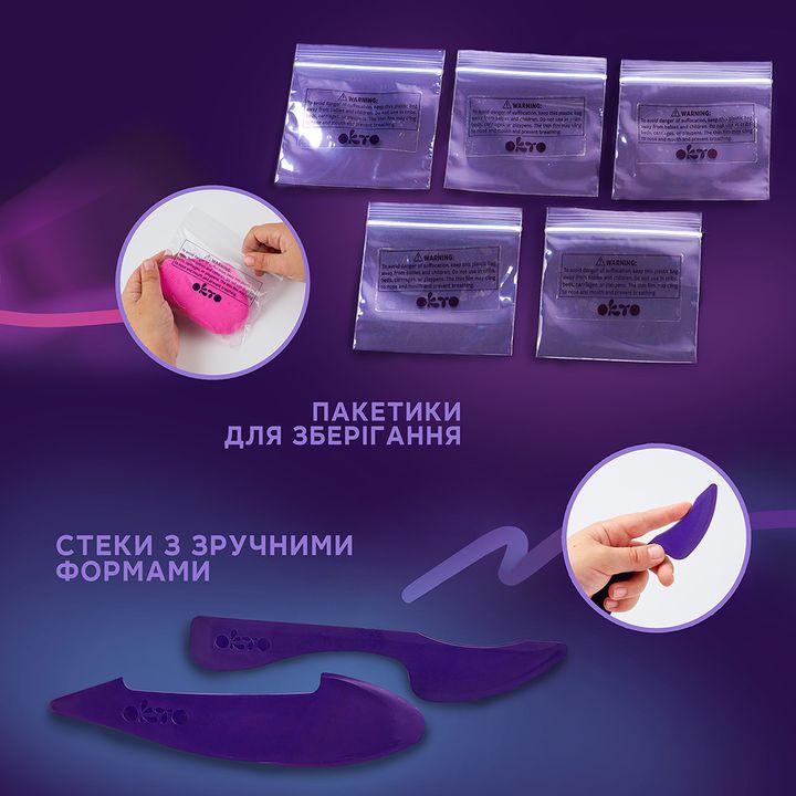 OKTO kreatywny zestaw samoutwardzalny 24 pastelowe odcienie | Artmie