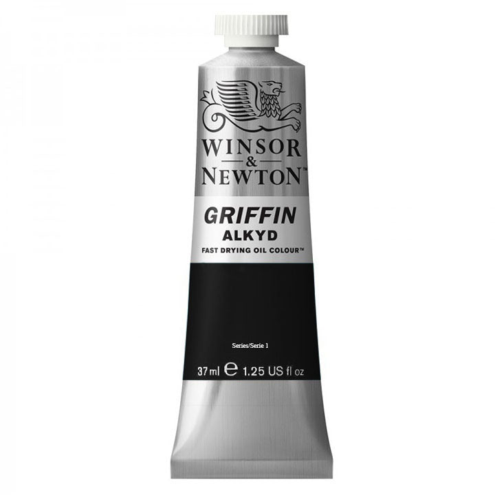 Farba olejna szybkoschnąca Winsor & Newton Griffin Alkyd 37 ml – kość słoniowa czarna