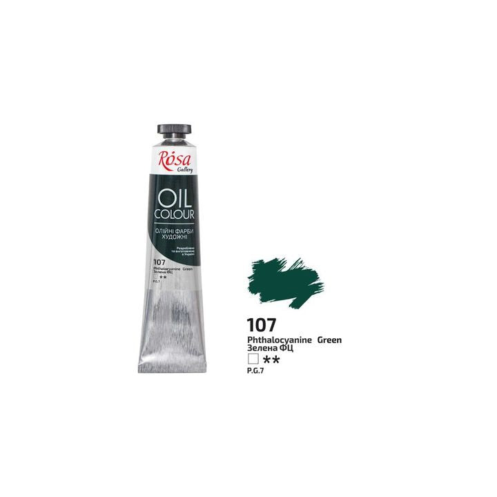 Farby olejne Rosa Gallery 45 ml – 107 phthalocyanine zielona
