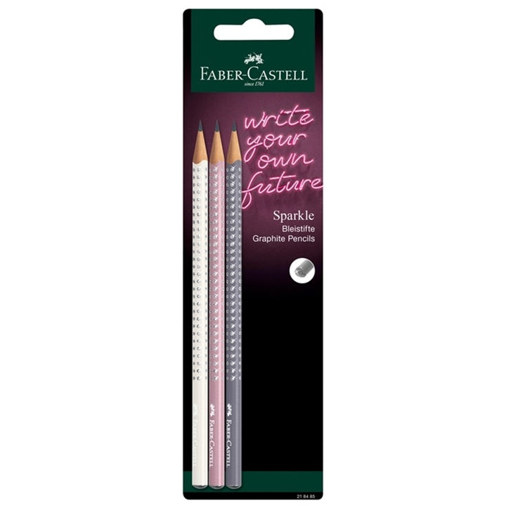Ołówki grafitowe Sparkle Faber - Castell 3 szt | Artmie