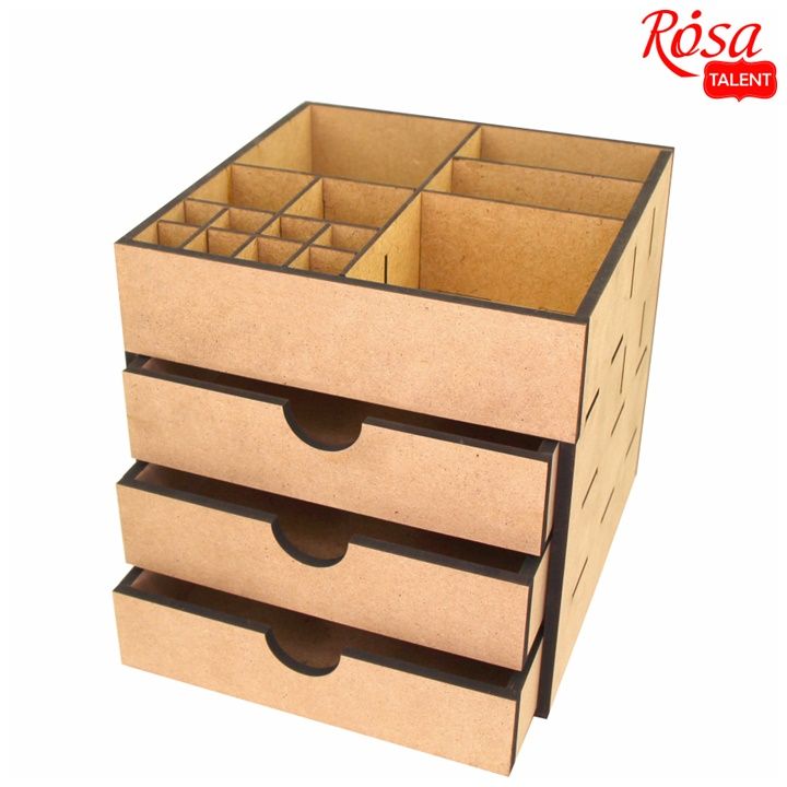 Organizer MDF z 3 szufladami ROSA TALENT | Artmie