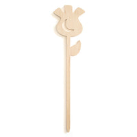 Ozdoba drewniana na patyku Tulipan 28 cm | Artmie