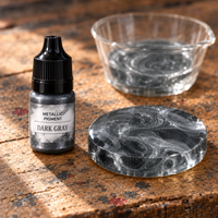 Płynny pigment metaliczny do żywicy 5 ml – ciemnoszara (Dark Gray)