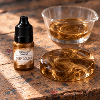 Płynny pigment metaliczny do żywicy 5 ml – ciemnozłota (Deep Golden)