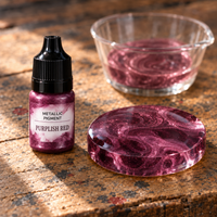 Płynny pigment metaliczny do żywicy 5 ml – purpurowa czerwień (Purplish Red)