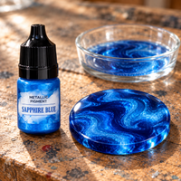 Płynny pigment metaliczny do żywicy 5 ml – szafirowy błękit (Sapphire Blue)