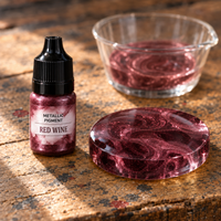 Płynny pigment metaliczny do żywicy 5 ml – winna czerwień (Red Wine)