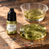 Płynny pigment metaliczny do żywicy 5 ml – zielono-złota (Green Golden)