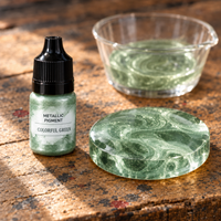Płynny pigment metaliczny do żywicy 5 ml – zmienna zielona (Colorful Green)