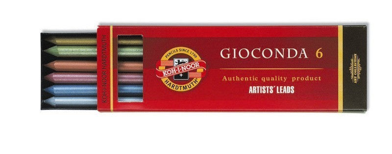 Pakiet metalicznych grafitowych wkładów GIOCONDA 6 / 6 szt | Artmie