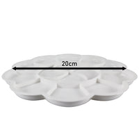 Paleta malarska kwiat 20 cm | biała Phoenix